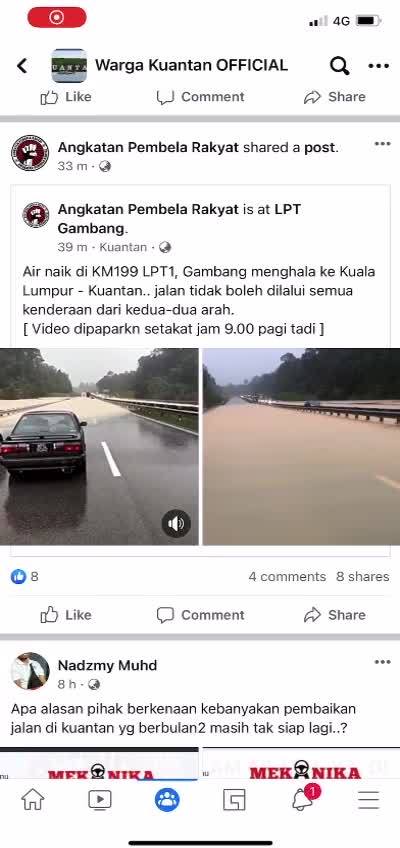 Status Air Naik Di Lpt 1 