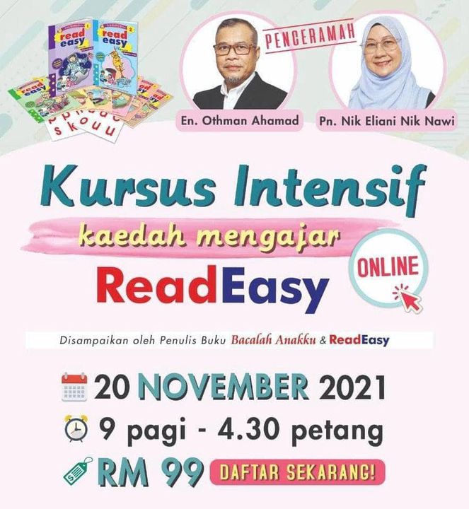 Last Calling Untuk Kursus Intensif Readeasy 20 November 