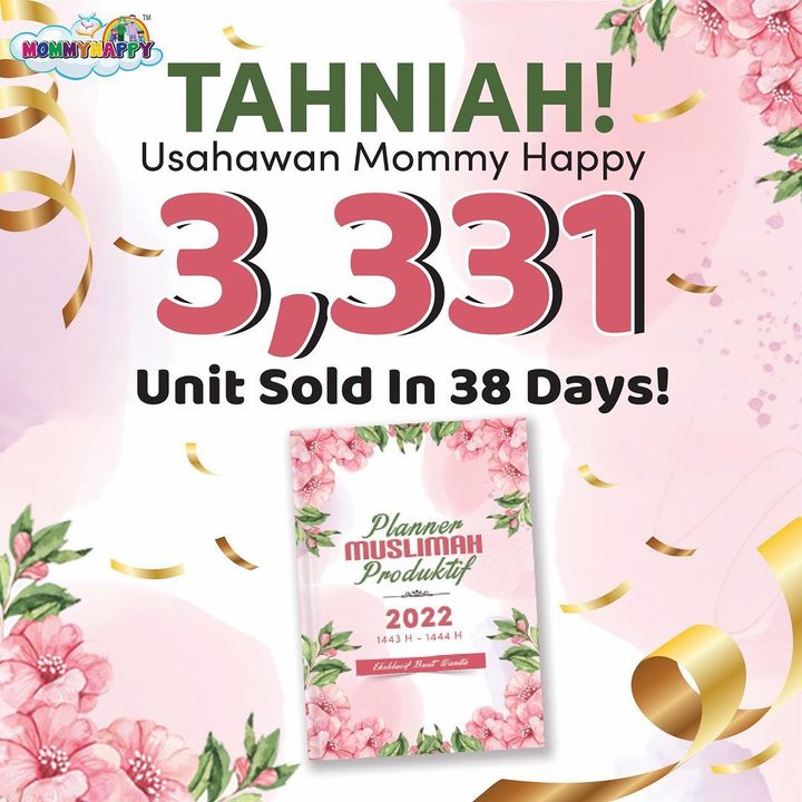 *3,331 Set Planner Muslimah Produktif 2022 Dalam Tempoh 