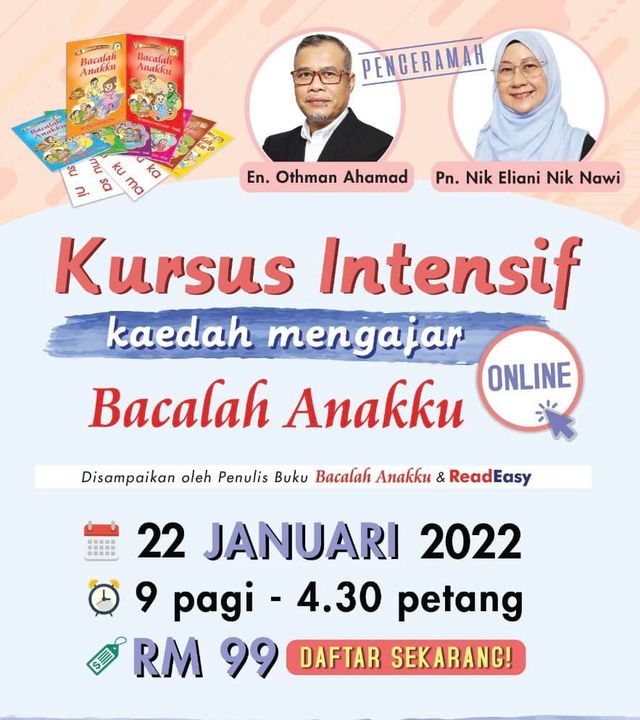 Kursus Terkini Bacalah Anakku Dan Readeasy Bulan Januari 