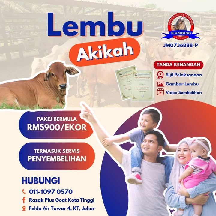 Nak Buat Akikah Serentak Untuk Satu Family?  