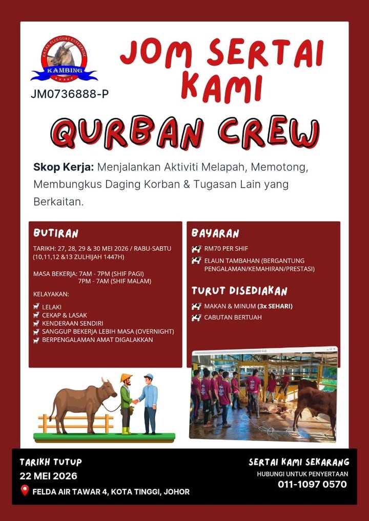 Setahun Sekali… Peluang Ini Datang Lagi. 