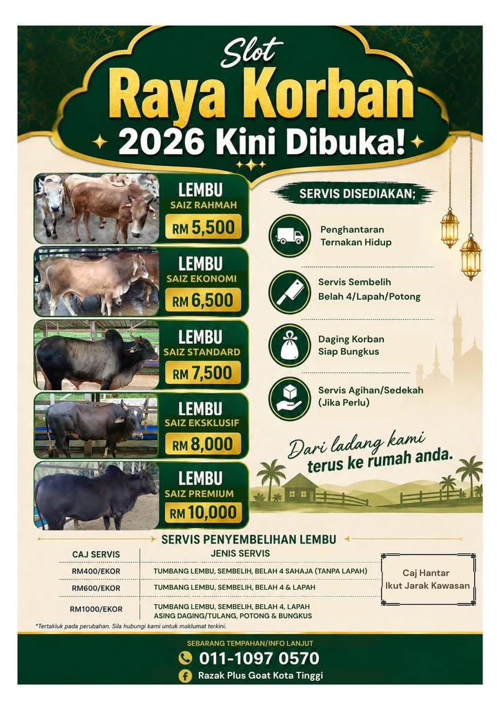 Slot Raya Korban 2026 Kini Dibuka! 