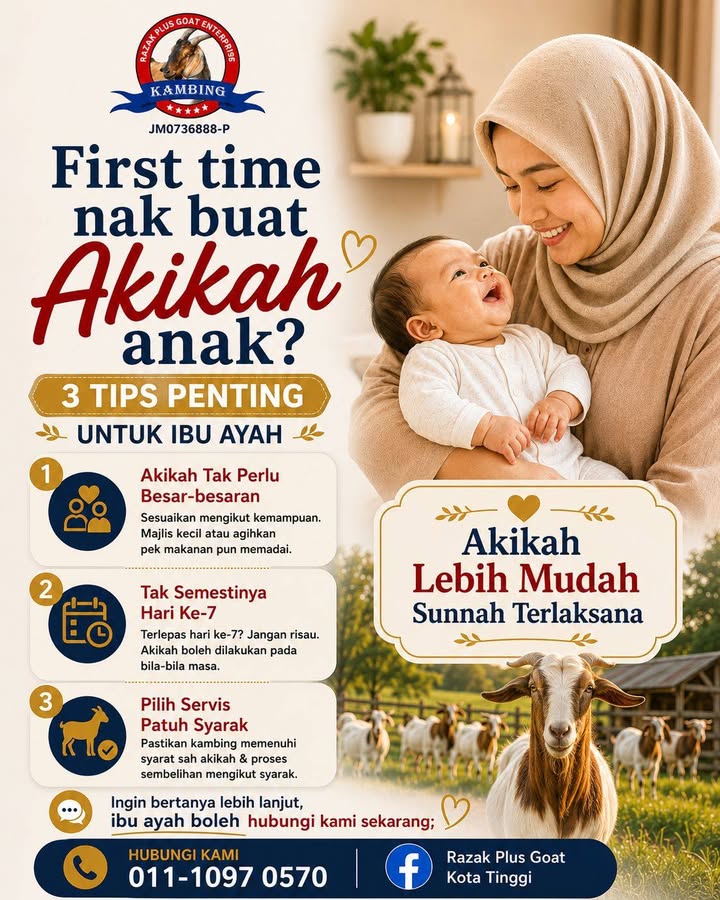First Time Nak Buat Akikah Anak Ibu Ayah 