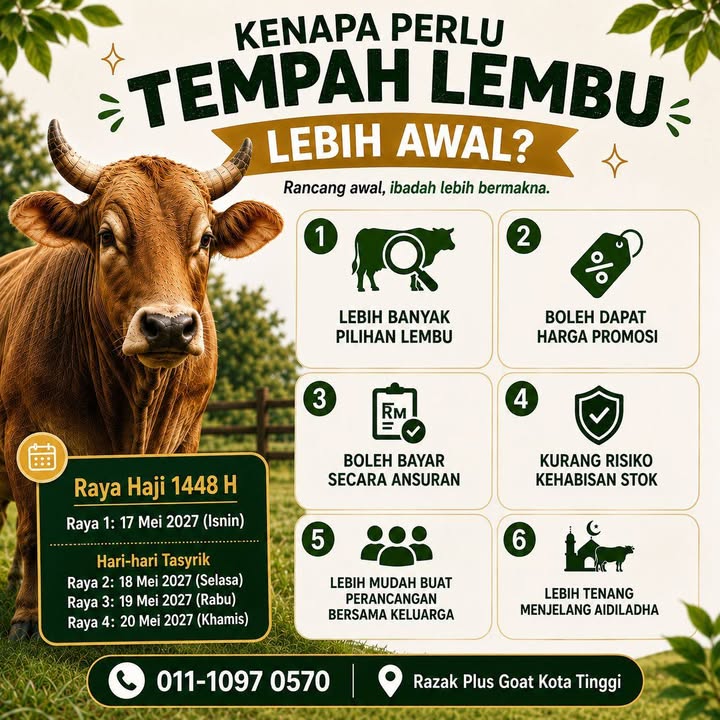 Rancang Korban Anda Lebih Awal, Ibadah Mudah Nak 