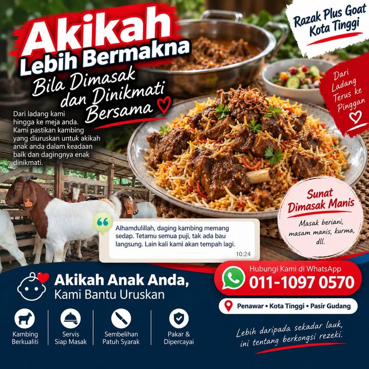 Kambing Lembut Dan Tak Ada Bau Hamis. 