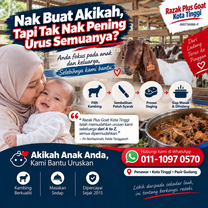 Nak Buat Akikah, Tapi Tak Nak Pening Urus 