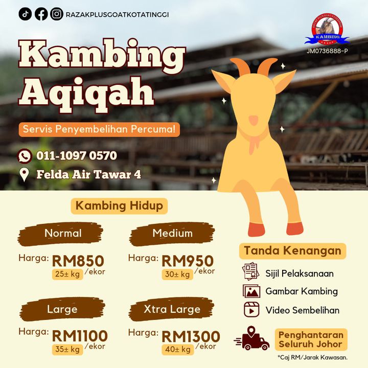 Ibu Ayah Boleh Datang Pilih Sendiri Kambing Di 