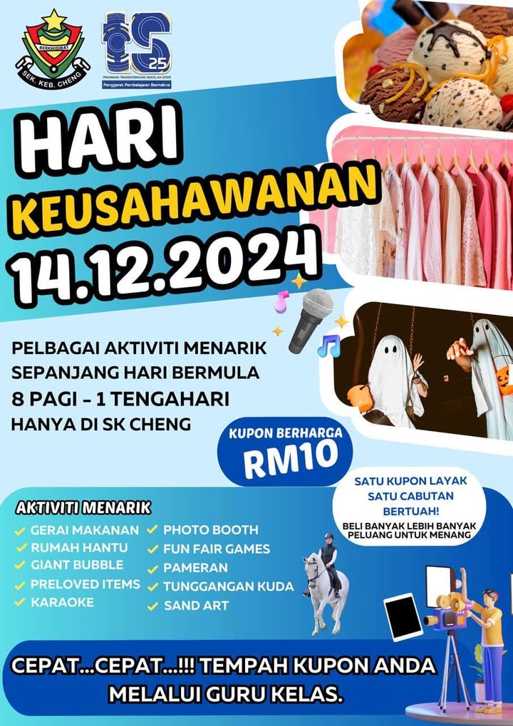 Hebahan: Hari Keusahawanan Sk Cheng 2024 