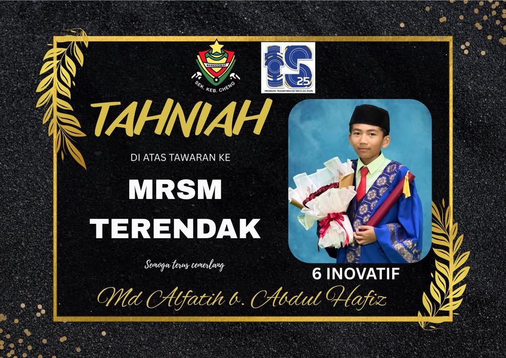 Sk Cheng Merakamkan Setinggi-tinggi Rasa Syukur Dan Tahniah 