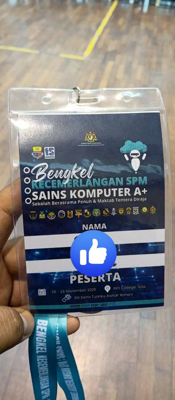 Bengkel A + Sains Komputer Sbp  Bengkel A + Sains Komputer Sbp