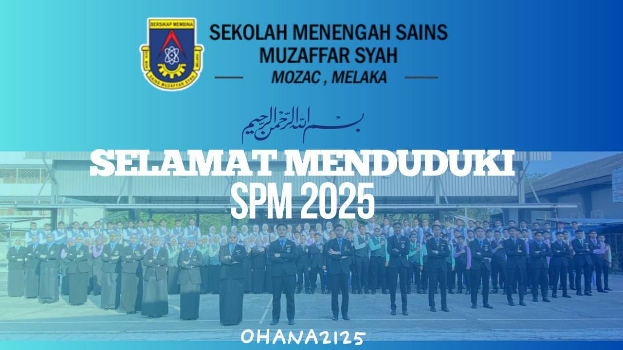Selamat Menduduki Spm 2025 Ohana. Semoga Dipermudah Segala 