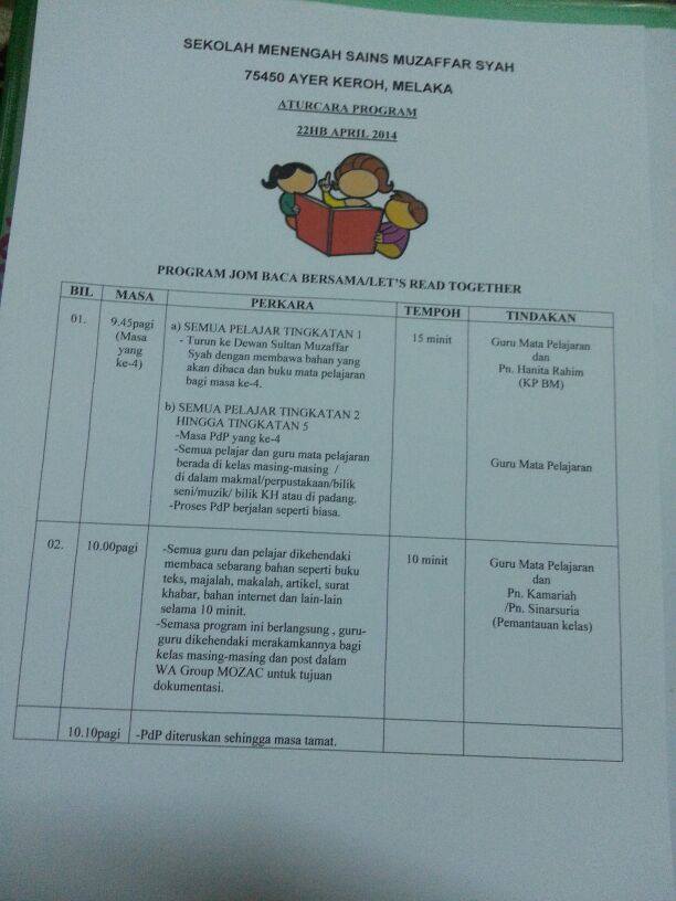 Terima Kasih Kepada Barisan Pentadbiran, Semua Guru Yang 