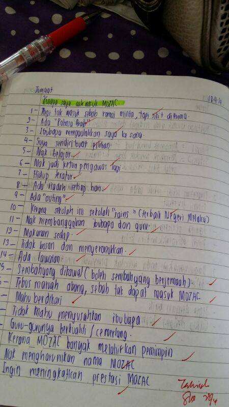 Kenapa Saya Nak Masuk Mozac? 