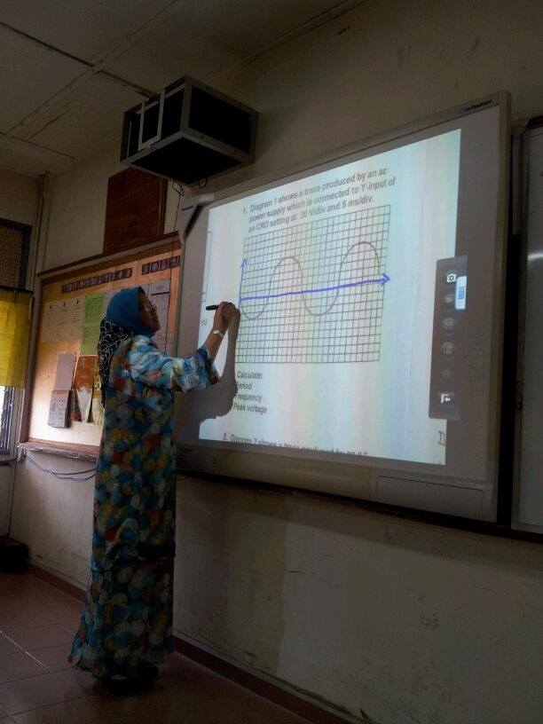 Satu Sesi Pembelajaran Peggunaan Panaboard Dan Visualizer Diadakan 