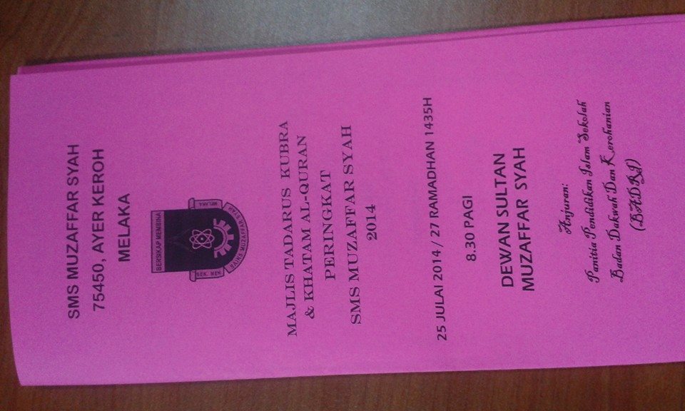 Lagi Gambar Tadarus Kubra 2014 & Duit Raya 