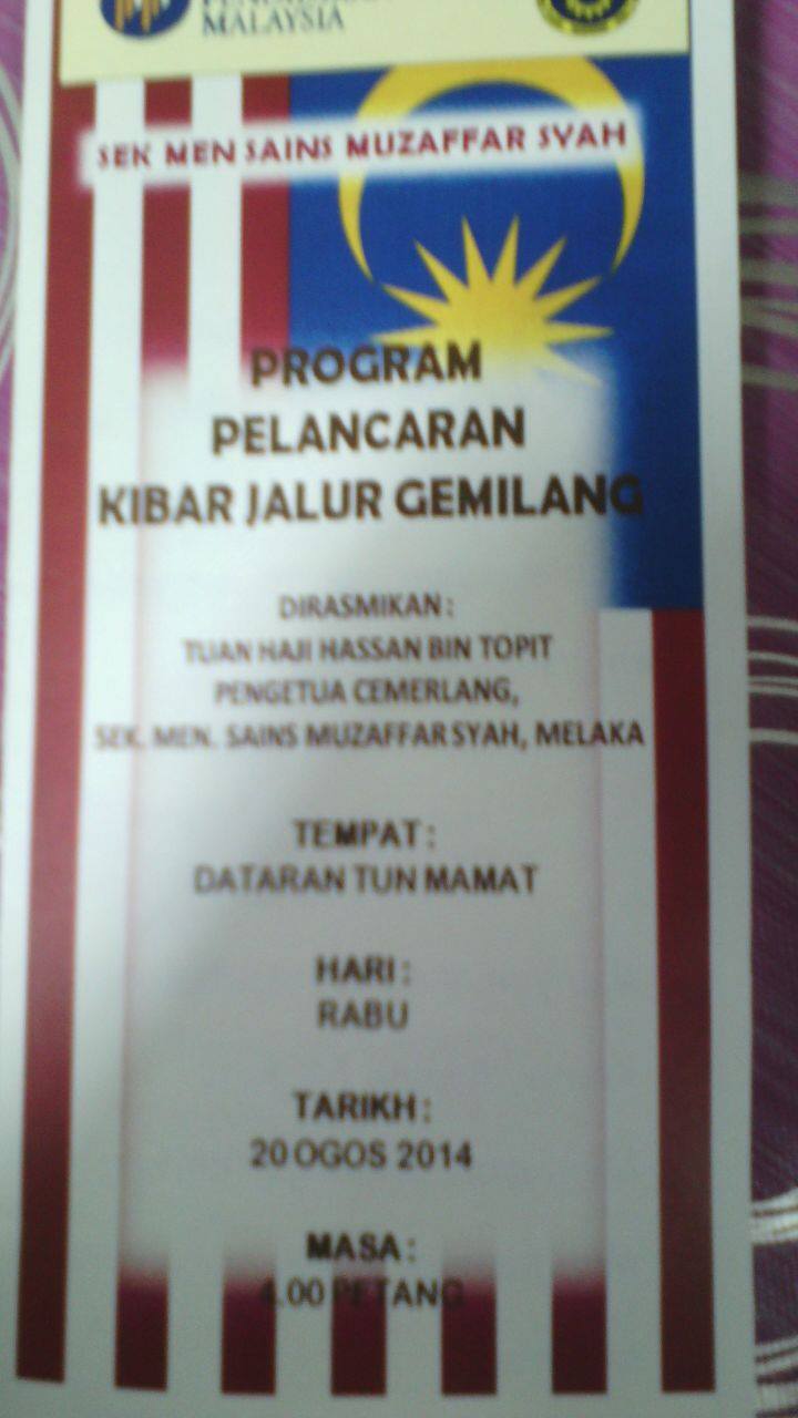 Program Pelancaran Kibar Jalur Gemilang Peringkat Sekolah Di 