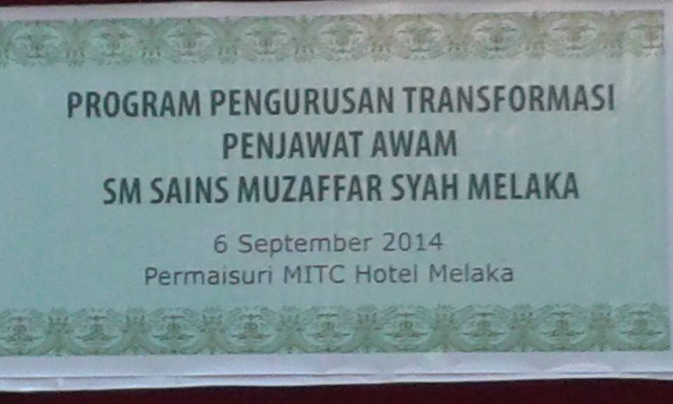 Program Perasa@ Transformasi Mozac Pd 6/9 Di Permaisuri 