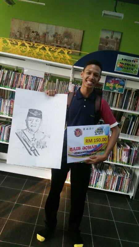Pertandingan Melukis Potret Tyt Sempena Pesta Buku Di 