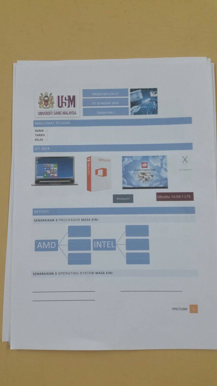 Pada 17 Dan 18 Oktober 2014 Pelajar Tingkatan 