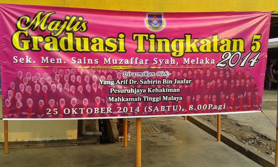 Majlis Graduasitingkatan 5 2014: 25 Oktober 2014. Graduation 