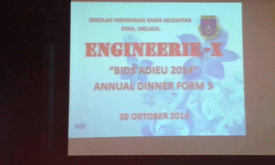 Formal Dinner Form 5 2014@ Equatorial Hotel; 30 