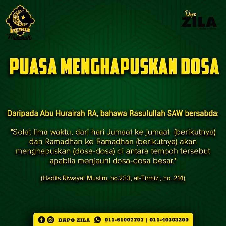 Salam 3 Ramadhan. Selamat Menjalani Ibadah Puasa. 