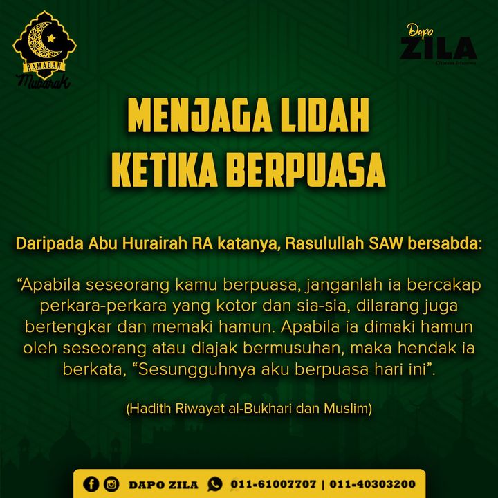 Menjaga Lidah Ketika Berpuasa 