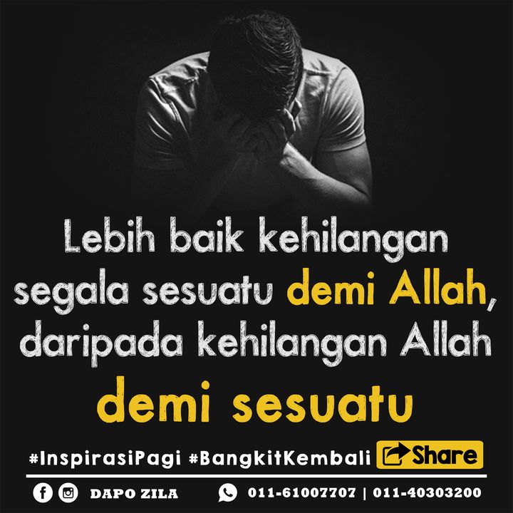 Jangan Salah Pilih. Bila Kita Dapat Allah Kita 