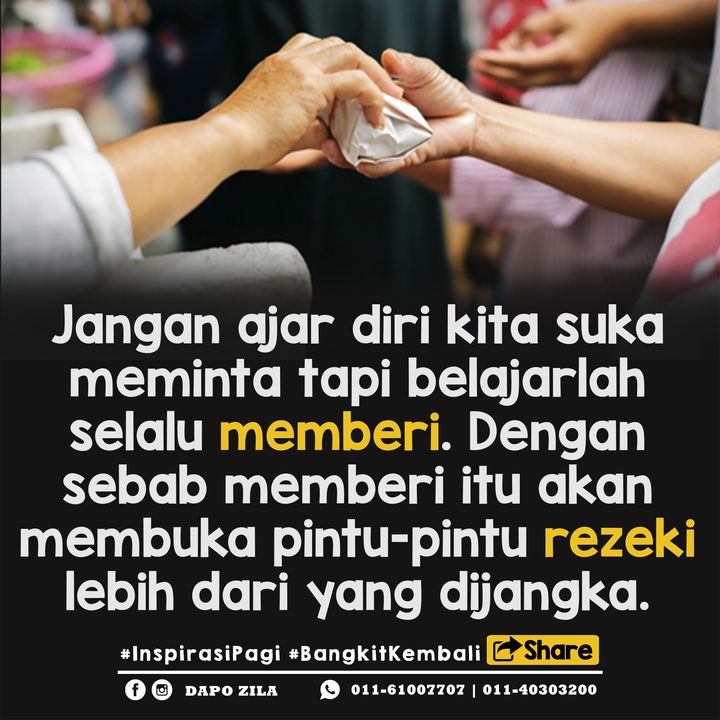 Tak Ramai Yang Mampu Memberi, Kalau Ada Pon 