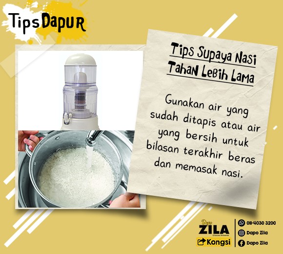 Tips Supaya Nasi Tahan Lebih Lama. 