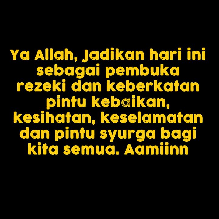 Amin Ya Allah. Salam Jumaat Semua. 