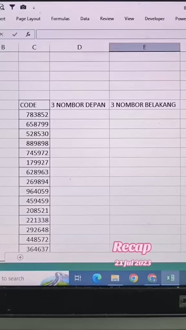 Recap Extract Data Guna Ctrl E 