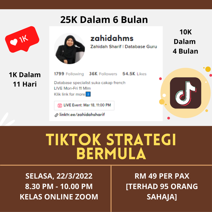 Perjalanan Membina Branding Di Tiktok Tak Mudah 