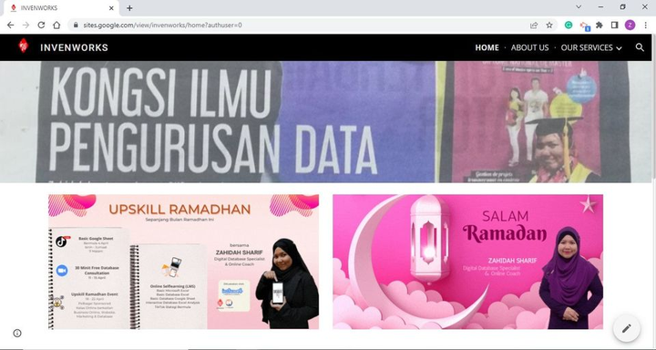 Siapa Kata Buat Website Pakai Google Site Tak 