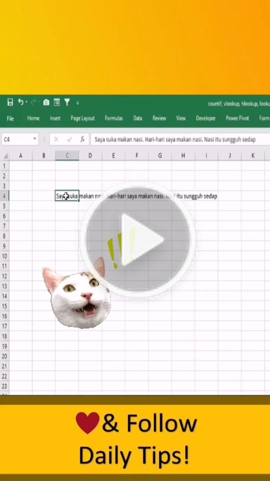 Dah Tengok Ke Belum Video Tips Terbaru Excel 