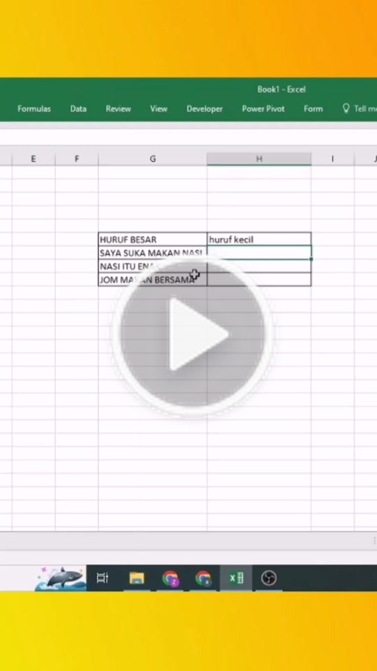 Tukar Font Di Excel 