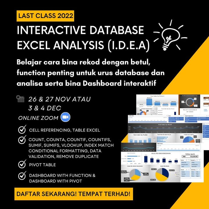 3 Jam Terakhir Untuk Daftar Kelas Interactive Database 