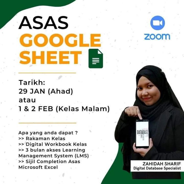 Kelas Asas Google Sheet 