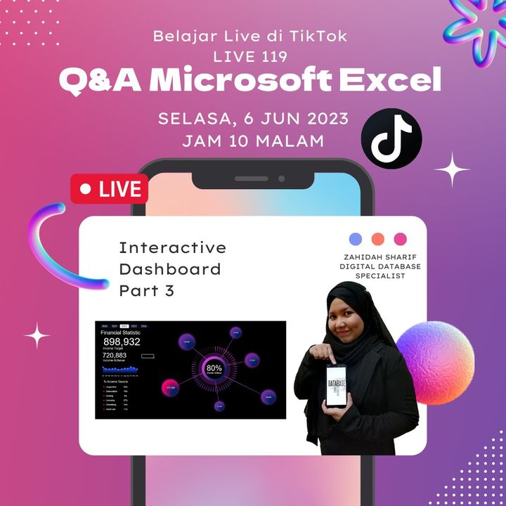 Live 10 Malam Ini Di Tiktok Zahidah Sharif 