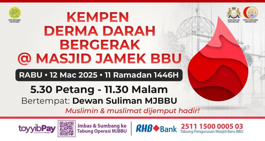 Rabu Ini! Muslimin & Muslimat Dialu-alukan Untuk Hadir 