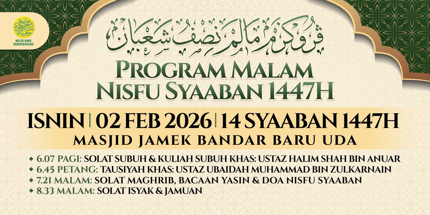 Bermula 6.45 Petang Bagi Aktiviti Kemuncak Program Malam 