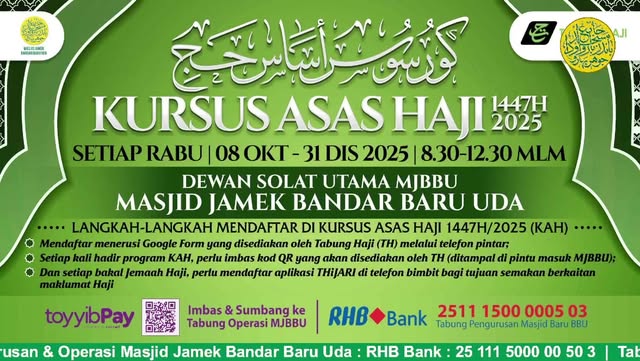 Kursus Asas Haji 1447/2026 