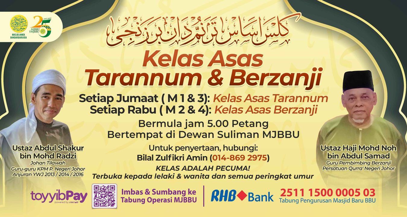 Kelas Asas Berzanji Petang Ini Akan Berjalan Seperti 