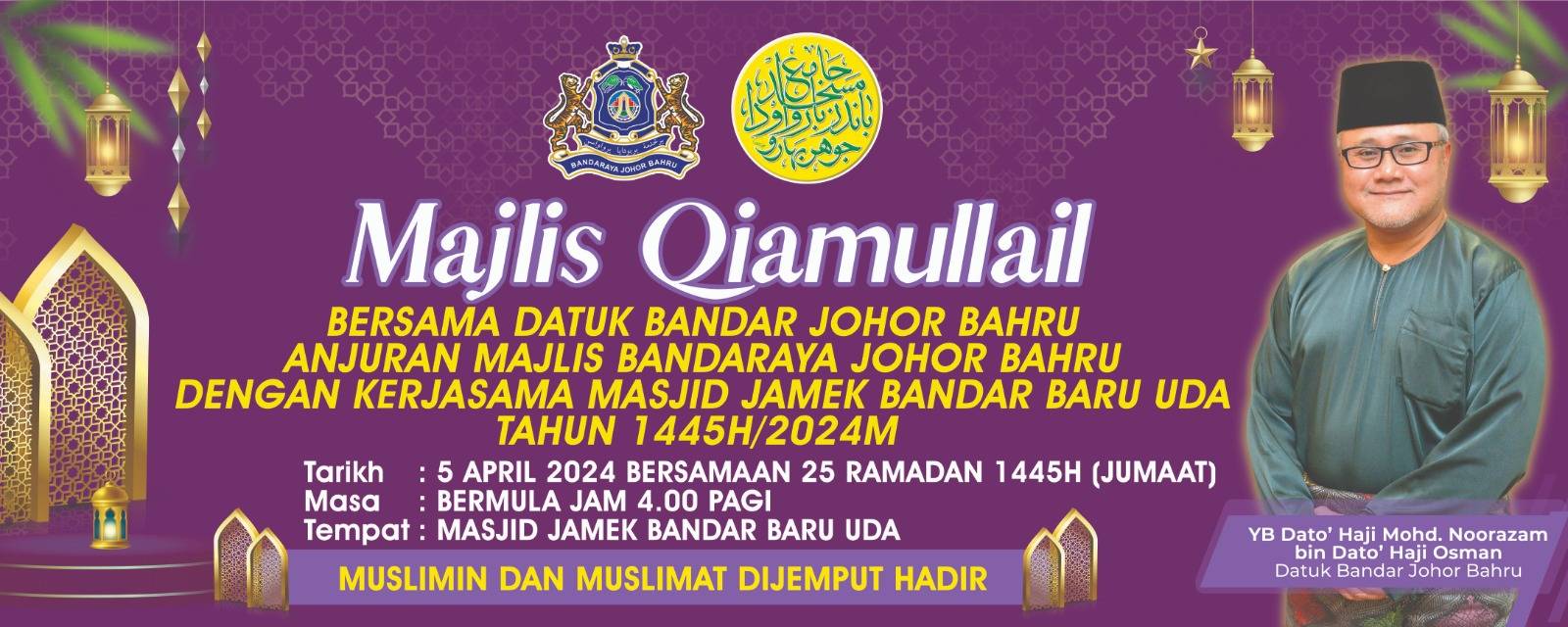 Para Jemaah Dialu-alukan Hadir Ke Program Qiamuallail Setiap 