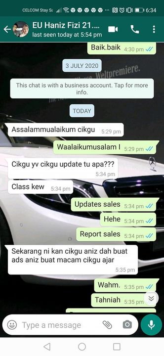 Beliau Message Private Pada Saya Bila Mana Saya 