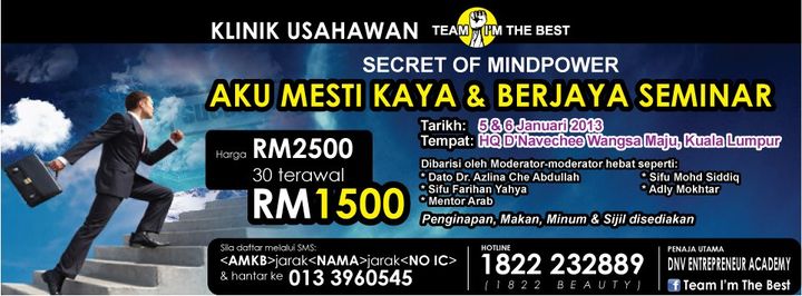 
seminar Terulung & Pertama Kali Di Malaysia 