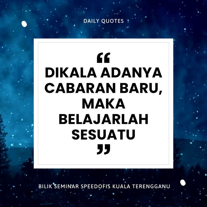 Setiap Cabaran Adalah Peluang Untuk Belajar! 
