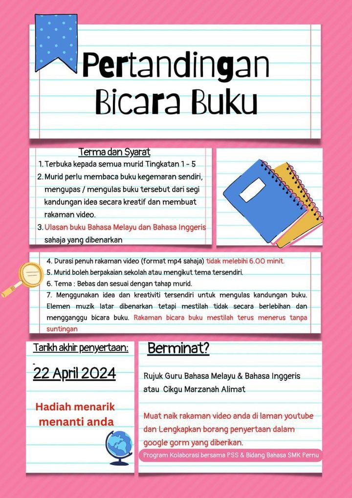Tebuka Kepada Semua Murid Smk Pernu 