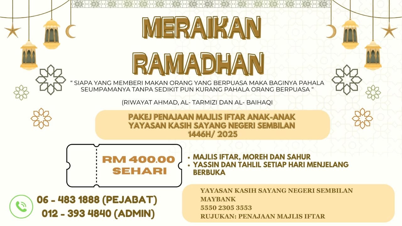 Bersama Ini Dilampirkan Iklan Penajaan Majlis Iftar Yks 